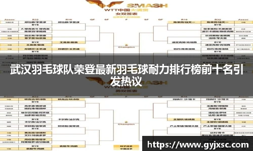 武汉羽毛球队荣登最新羽毛球耐力排行榜前十名引发热议